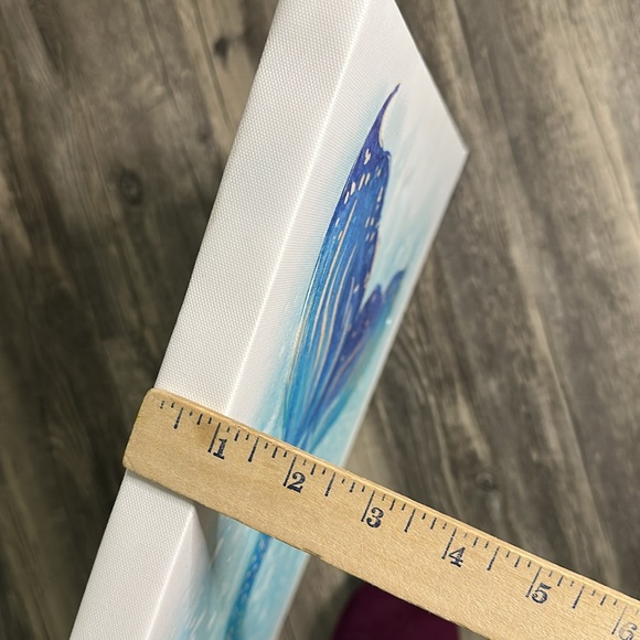 Blue Mermaid Tail Canvas Art - Picture 6 of 7